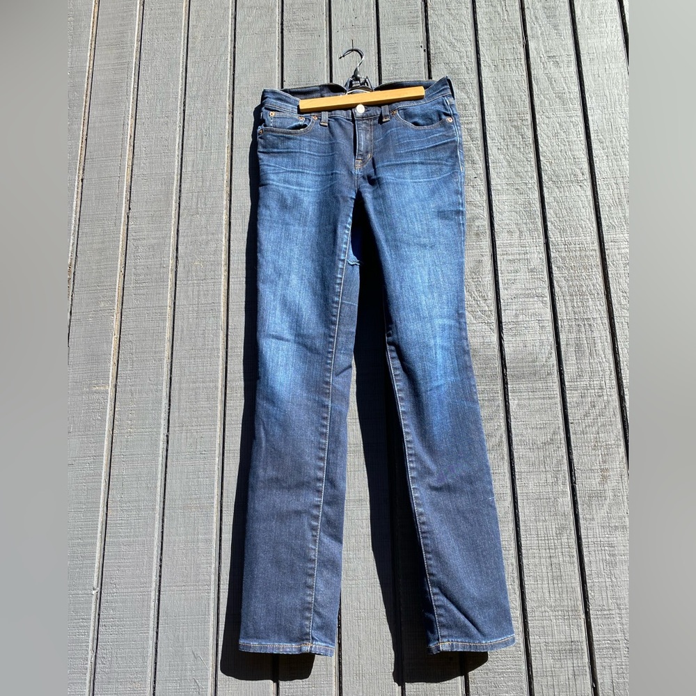 Madewell Alley Straight denim blue jeans 27 - Picture 4 of 13